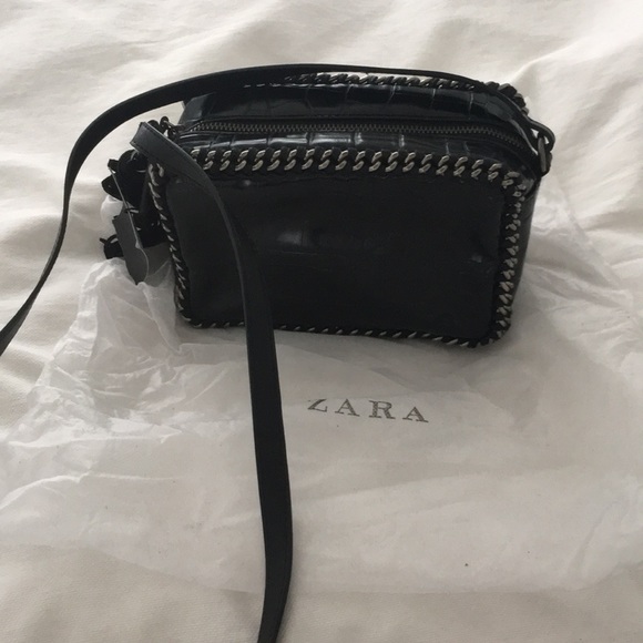 Zara Messenger Small bag with chains - Picture 6 of 7